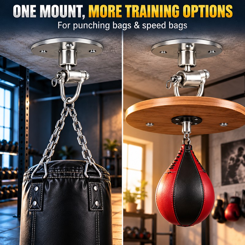 3.5 Inch Punching Bag Ceiling Mount, Iron Swivel Heavy Bag