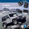 APPERFiT Exterior & Interior Door Handles w/Keepers Compatible with Jeep