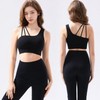 Pilapol Women's Three-Strap Pilates & Yoga Sports Bralette Top 01. Black/M (66)