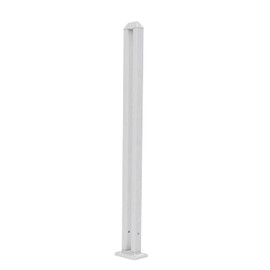 SunnyRoyal Picket Fence Post Kit 32" High for 32" White Scollaped Picket Fence Vinyl PVC Garden Fence Accessories for Front Yard Outdoor Decrotion