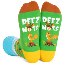 Zmart Funny Socks for Women Men Mom Dad Wife Husband Him Her, Fun Squirrel Gifts for Squirrel Lovers Squirrel Socks 2024
