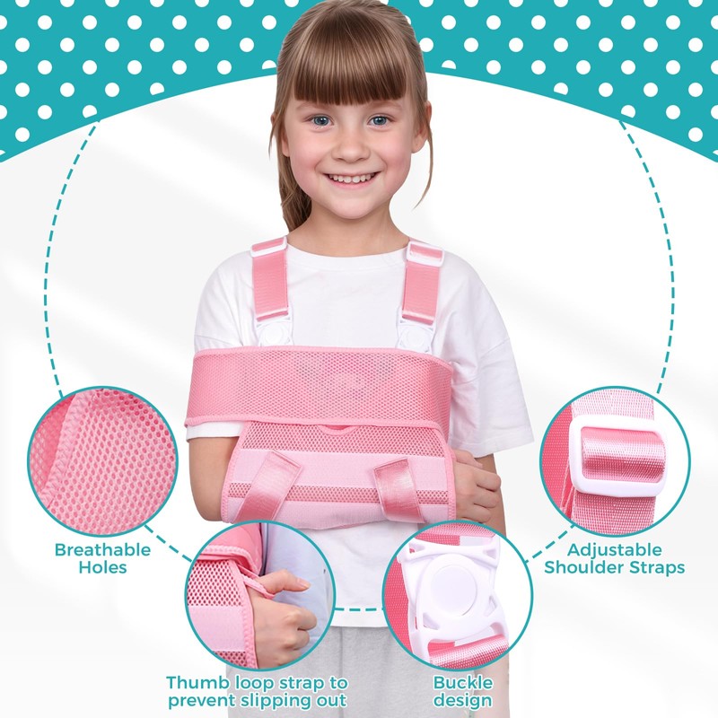 ENLUNTRA Kids Upper Extremity Sling, Breathable & Comfort Arm Sling