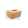 IWOWHERO Bamboo Tissue Box Cover Holder Rectangular Towel Storage Case
