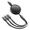AICase Multi USB Kabel,Universal USB Ladekabel 3 in 1 einziehbares