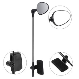 Yosoo Health Gear Espejo retrovisor de seguridad para casco de bicicleta, espejo retrovisor para bicicleta de montaña, bicicleta de carretera, ciclismo, espejo retrovisor para todos los tamaños de casco