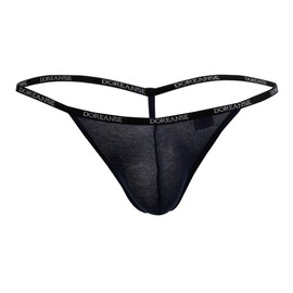 Doreanse Ribbed Modal T-thong - Navy - M