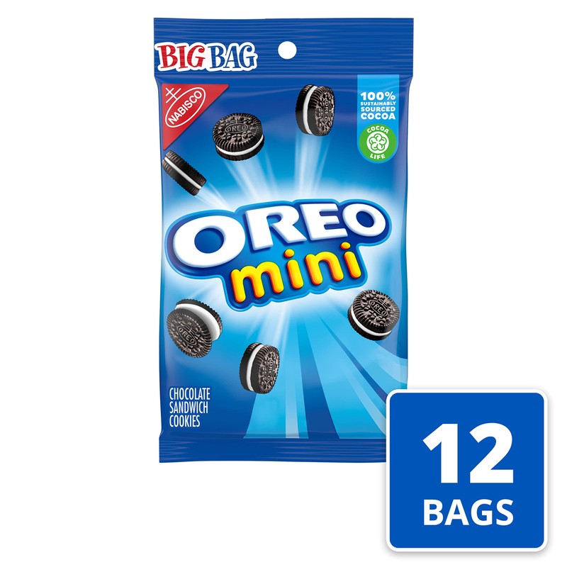 Oreo Mini Chocolate Sandwich Cookies, Big Bag, 12 -3 oz