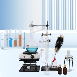 TBvechi Essential Oil Distillation Apparatus Lab Home Glassware Distillation Kits 1000ml