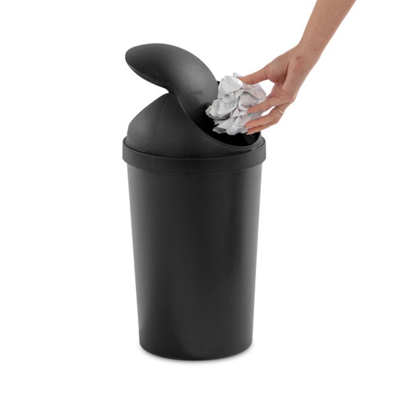 Sterilite 6 Pack SwingTop Wastebasket, Round Trash Can w/Swing Top