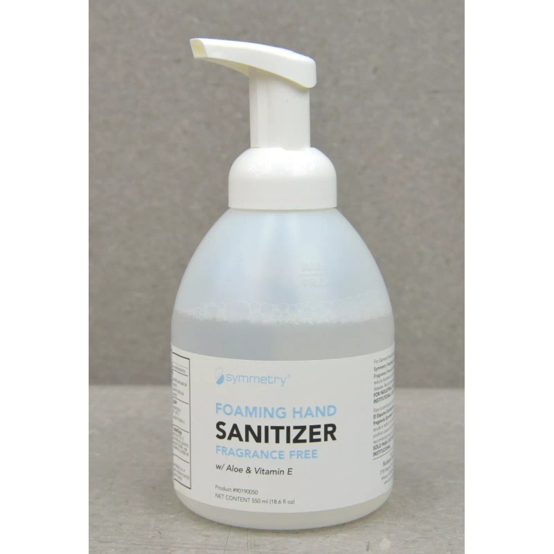 Symmetry Foaming Hand Sanitizer W/ Aloe & Vitamin E 12x550ml