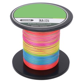 PE Braided Fishing Line Abrasion Resistance 4 Strand Braid Lure Fishing Line 500m for Freshwater Saltwater8.0