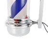 Gdrasuya10 Barber Pole Light LED Red White Blue Stripes Rotating
