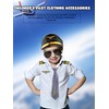 6 Pcs Kids Pilot Captain Hat Pilot Costume Accessories Flight