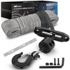 Nilight Synthetic Winch Rope Kit, 1/4 Inch x 50 Feet