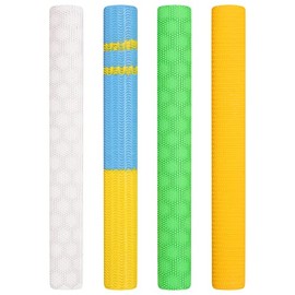 Cricket Bat Grips - Excellent Shock Absorption Bat Durable Rubber Grips with Soft Feel (Multi-patch-2(Pack 4))
