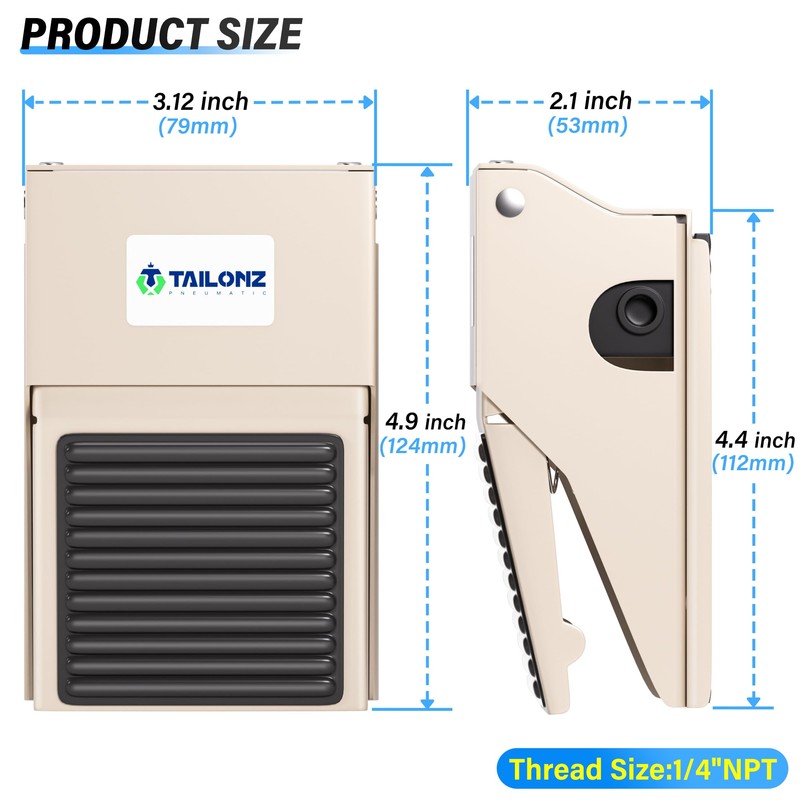 Tailonz - Kit de válvula neumática de pedal de pie