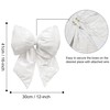 KI Store Pack of 2 Christmas Bows White Large 41