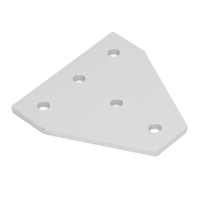 5Pcs Tie Plate 5 Holes Aluminum Robust Reinforced Connecting Mending