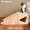 FIVLOCCEN Enhanced Wood-Framed Cat Scratching Post: Large Sisal Cat Scratcher,