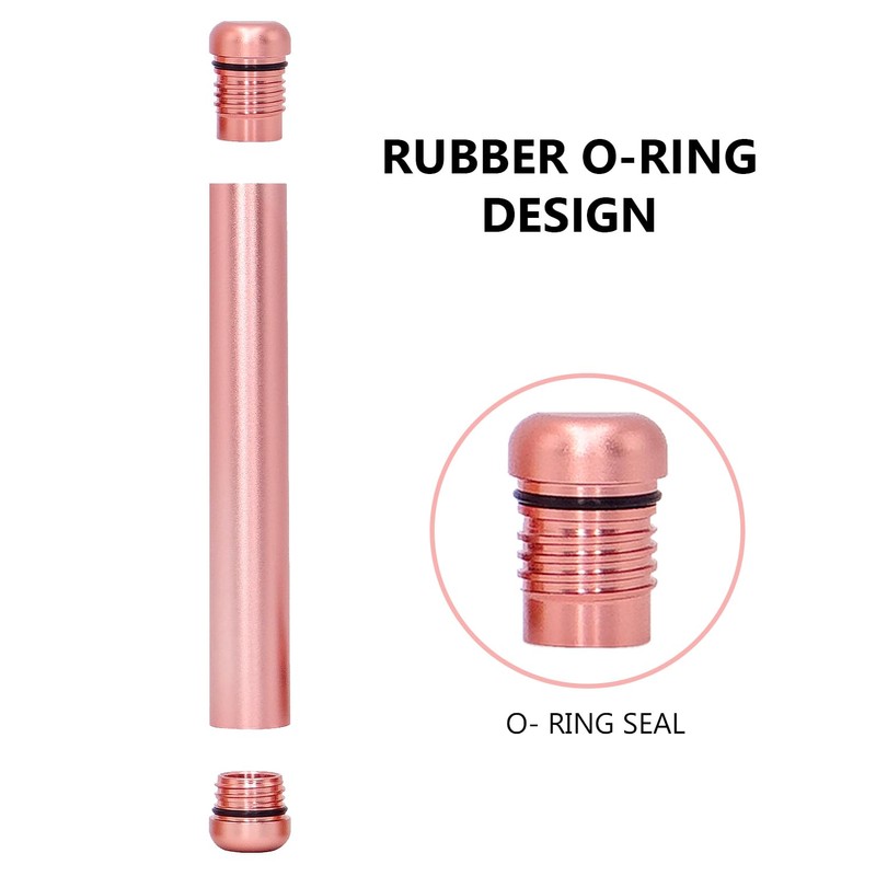OZCHIN Aluminum Metal Tube Conetainer 4.5-inch Fits King Size, Airtight,
