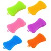 6 PCS Silicone Dish Sponges, Super Durable Safe and Dry