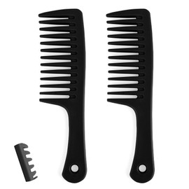 Wide Tooth Comb for Women Peigne Cheveux Wide Tooth Comb for Curly Hair Combs for Women Wide Tooth Comb for Wet Hair Comb Men Styling Comb for Men Detangling Comb Shower Comb Travel Comb Wig Comb 2pcs