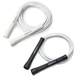 Hererope - Cuerdas de PVC de 6 mm para fitness, boxeo, velocidad, trucos, entrenamiento, cardio, cuerda de saltar con asas irrompibles y antideslizant