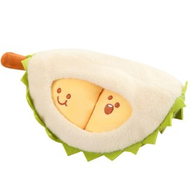 OUKEYI Creative Detachable Durian Plush Toy,11.8 in/30cm Fruit Durian Plush Toy, Decompression Durian Toy, Durian Plush Pillow,Cute Peeling Durian Plush Doll Gifts