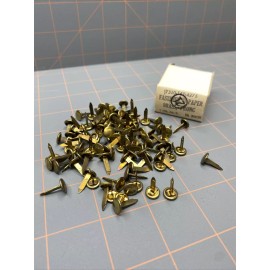 No. 2 Vintage Brass 100 CT  1/2" Paper Fastener Prongs