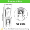 G9 Bulb 60W, 12 Pack G9 Halogen Light Bulbs 2