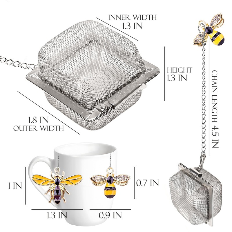 PUSCOBSY Cube Tea Infusers for Loose Tea, Set of 2