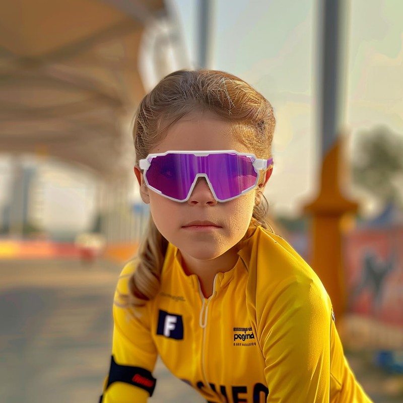 FEISEDY Kids Teens Baseball Polarized Sunglasses Lightweight Frame UV400 Sports