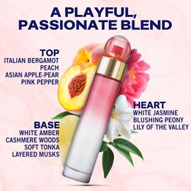 Perry Ellis 360° Coral Eau De Parfum Spray for Women - Perfume for Women, Floral & Fruity Fragrance, EDP, Designer Scent for Her, Long Lasting - 3.4 fl oz (100 mL)