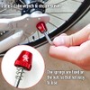 ONIPAX Anti-Theft Locking Skewer 7 Lobe Bicycle Wheel Hub (Red)