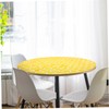 STOBAZA PVC Tablecloth Heat Cold Resistant Stylish Round Table Cover