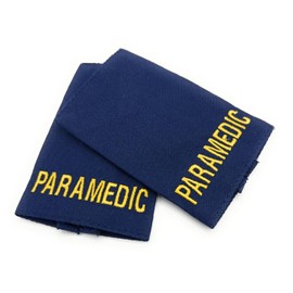 Uniform Store London Paramedic Blue epaulettes ambulance medic officer epaulette sliders