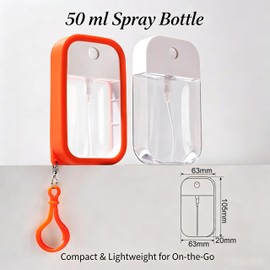 Refillable Card Spray Bottle 50ml Portable Fine Mist Travel Atomizer