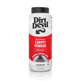 Dirt Devil Carpet Powder, 32 oz, Room Refresher and Odor Eliminator, Spring Meadows Scent, Vacuum Cleaner Safe, For Use on Carpets, Rugs, Upholstery and More, Carpet Freshener Powder for Home Use