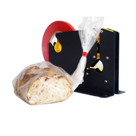 WOD ET-605K Metal Constructed Poly Bag Neck Sealer Taper Dispenser with Trimmer Blade - Ideal for Packaging/Seal Produce, Meat or Sausage Bags: Fits Up to 1/2 in. Wide (Holds 3 in. Core) 1-Pack