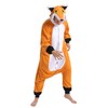 WOTOGOLD Animal Cosplay Costume New Fox Unisex Adult Pajamas Orange,