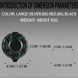 1 Pcs Silver Push Start Button Cover Rotate The Start Button Cover Car Start Stop Button Cover Car Button Decoration Engine Start Stop Button Cover Accessories Decorations Universal for Car (Silver)