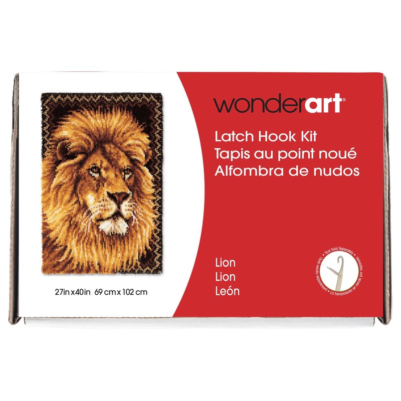 Wonderart Latch Hook Yarn, Lion