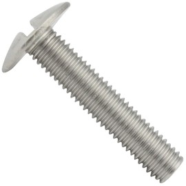 Slotted M6 x 25 Cup Screws Full Thread Stainless Steel A2 V2A SC9040 Pack of 20 SC-Normteile®
