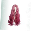 Healvian Elegant Long Curly Wig Fashion Headgear for Women Natural