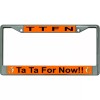 TA TA FOR NOW TTFN TIGGER WINNIE THE POOH CHROME LICENSE PLATE FRAME MADE IN USA