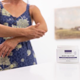 SKINTENSIVE Body Butter with Sea Buckthorn Extract - Organic Coconut Oil Body Butter Ointment for Eczema-Prone Skin, 8 oz