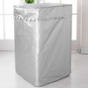 Household Universal Waterproof Sunscreen Washing Machine Dust Cover Protector Accessory(Silver