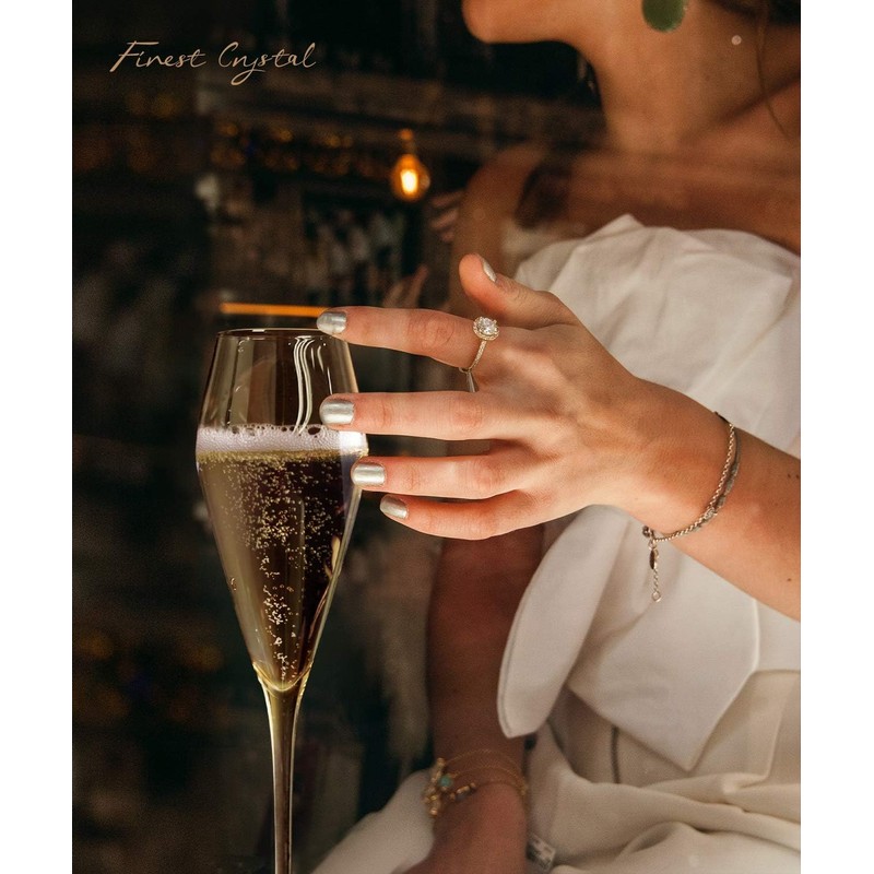 [morning plade] Champagne Glasses, Champagne, Wedding, Flutes, Artisans, Stylish, Crystal