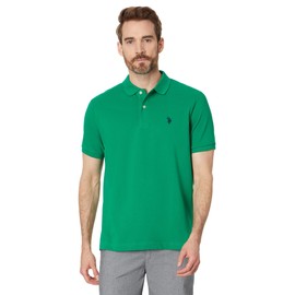 U.S. Polo Assn. Men's Classic Polo Shirt, Kelly Green Navy, L