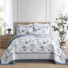 Oversized King Bedspreads 128x120 Extra Wide - Botanical Floral Farmhouse
